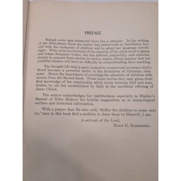 Vintage 1927 Egermeier’s Bible Story Book Illustrated Leatherette Hardcover Rare - Picture 8 of 16